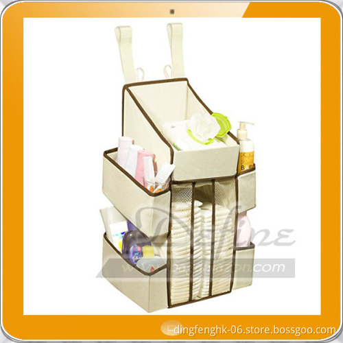 Diaper Organizer attached to changing station or bedside